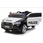 Elektrické autíčko Audi Q5 Policajné - čierne